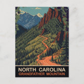 North Carolina, Opa berg, Reizen Briefkaart (Voorkant)