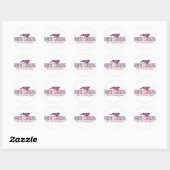 North Carolina Patriottische Stickers (Vel)