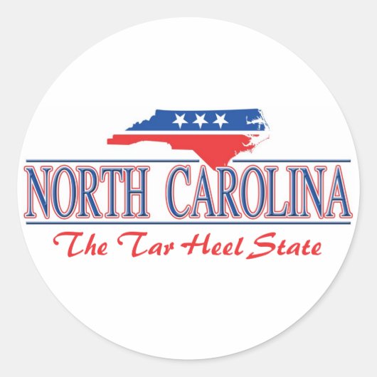 North Carolina Patriottische Stickers (Voorkant)