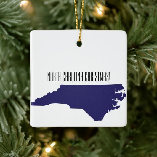 North Carolina Persoonlijke Kerstmis Keramisch Ornament (Boom)