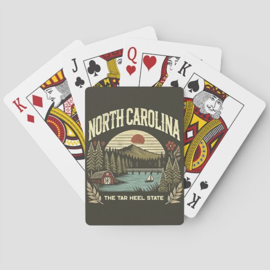 North Carolina Pokerkaarten (Achterkant)
