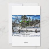 North Carolina, Prettig kerstfeest, Feestdagenkaart (Achterkant)