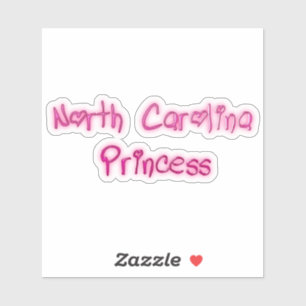 North Carolina Princess Sticker