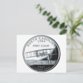 North Carolina Quarter Briefkaart (Staand voorkant)