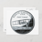 North Carolina Quarter Briefkaart (Voorkant / Achterkant)