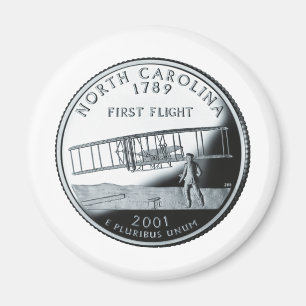 North Carolina Quarter Magneet