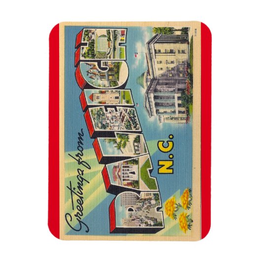 North Carolina, Raleigh Magnet Magneet (Verticaal)