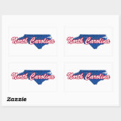 North Carolina Rechthoekige Sticker (Vel)