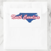North Carolina Rechthoekige Sticker (Tas)