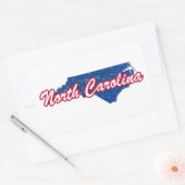 North Carolina Rechthoekige Sticker (Envelop)