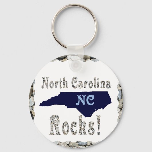 NORTH CAROLINA ROCKS-SLEUTELRING SLEUTELHANGER (Voorkant)