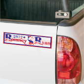 North Carolina Romney en Ryan 2012 Bumpersticker (Op Truck)