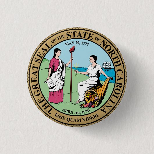 North Carolina Ronde Button 3,2 Cm (Voorkant)