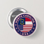 North Carolina Ronde Button 5,7 Cm (Voorkant /achterkant)