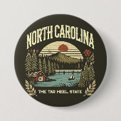 North Carolina Ronde Button 7,6 Cm (Voorkant)