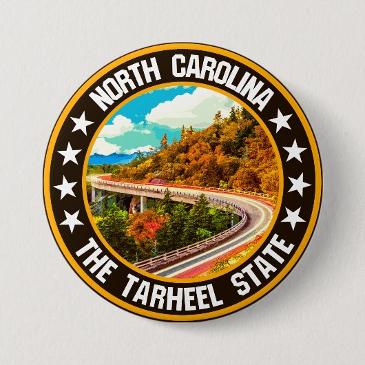 North Carolina Ronde Button 7,6 Cm (Voorkant)
