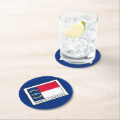 North Carolina Ronde Kartonnen Onderzetter (Insitu)