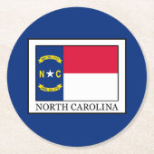 North Carolina Ronde Kartonnen Onderzetter (Voorkant)