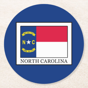 North Carolina Ronde Kartonnen Onderzetter