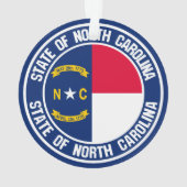 North Carolina Round Emblem Ornament (achterkant)