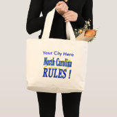 North Carolina Rules. Grote Tote Bag (Voorkant (product))