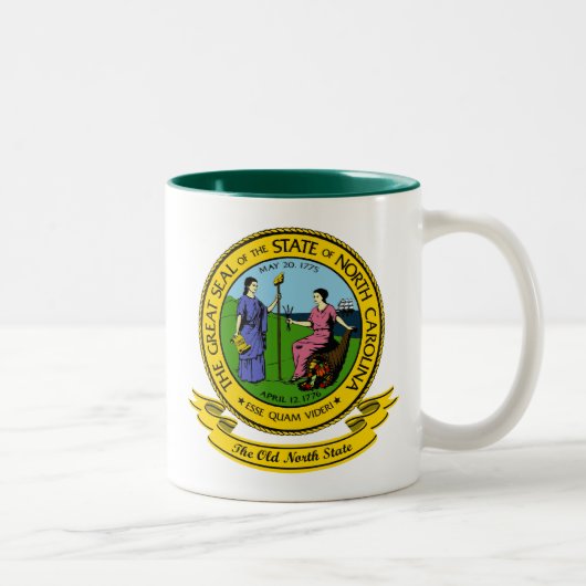 North Carolina Seal Tweekleurige Koffiemok (Rechts)