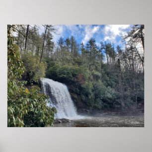 North Carolina Silver Run Herfsten waterval Poster