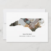 North Carolina Sla de datum fotokaart op Save The Date (Voorkant)