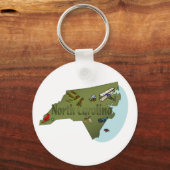 North Carolina Sleutelhanger (Voorkant)