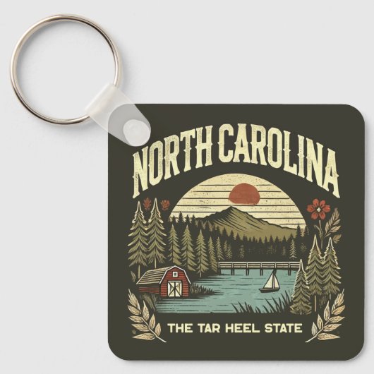 North Carolina Sleutelhanger (Voorkant)