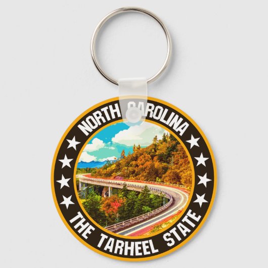 North Carolina Sleutelhanger (Achterkant)