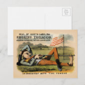 North Carolina Smoking Tobacco Ad Briefkaart (Voorkant / Achterkant)