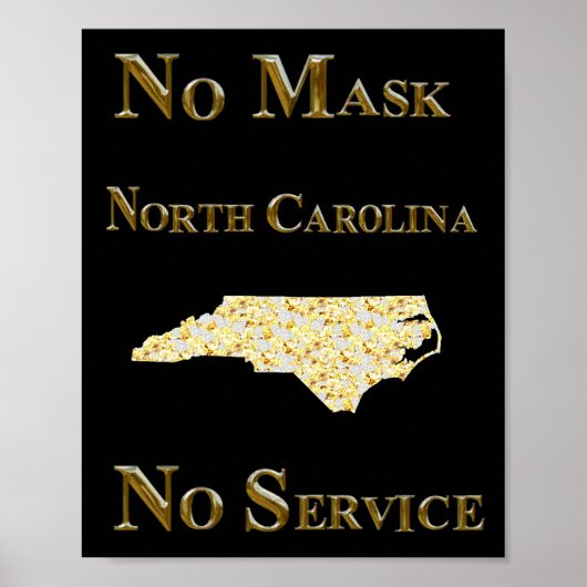 NORTH CAROLINA SOCIAL DISTANCING POSTER (Voorkant)