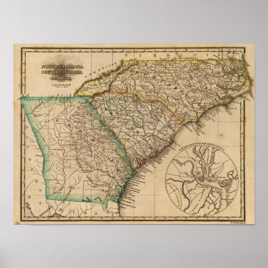 North Carolina, South Carolina, Georgia Poster (Voorkant)