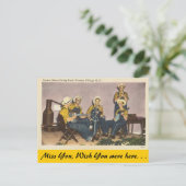 North Carolina, Square Dance Band, Fontana Village Briefkaart (Staand voorkant)