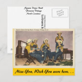 North Carolina, Square Dance Band, Fontana Village Briefkaart (Voorkant / Achterkant)