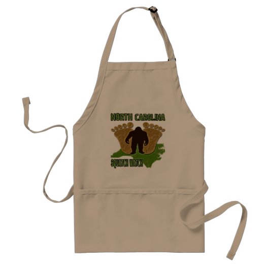 North Carolina Squatch Watch Standaard Schort (Voorkant)