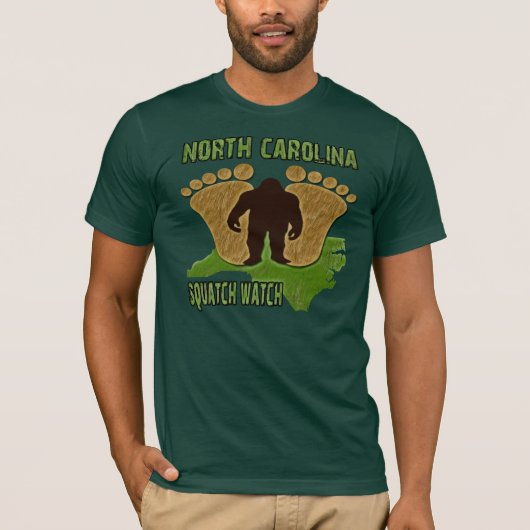 North Carolina Squatch Watch T-shirt (Voorkant)