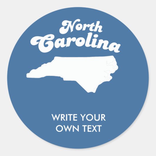 NORTH CAROLINA STAAT MOTTO T-SHIRT T-shirt Ronde Sticker (Voorkant)