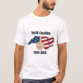 North Carolina staat vogel t-shirt middelvinger