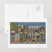 North Carolina (Staatskapitaal/Bloem) Briefkaart (Voorkant / Achterkant)