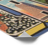 North Carolina (Staatskapitaal/Bloem) Poster (Hoek)