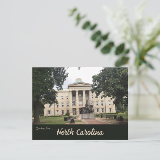 North Carolina State Capitol Briefkaart (Staand voorkant)