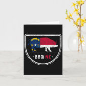 North Carolina State Flag BBQ NC Kaart (Gele Bloem)