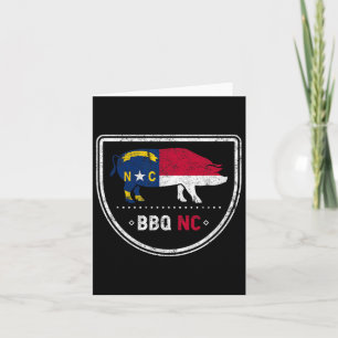 North Carolina State Flag BBQ NC Kaart