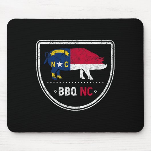 North Carolina State Flag BBQ NC Muismat (Voorkant)