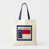 North Carolina State Flag Design Budget Canvas Bag Tote Bag (Voorkant)