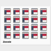 North Carolina State Flag Design Sticker (Vel)