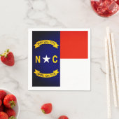 North Carolina State Flag Paper Party Napkins Servet (Insitu)
