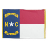 North Carolina State Flag Print Patriot Kussensloop (Achterkant)